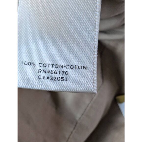 Moulinette Soeurs Trench Dress Women's Size 6 Khaki Double Breasted Sleeveless - Picture 13 of 13